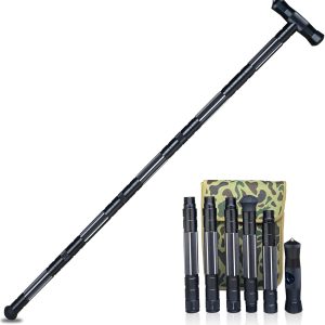 Hiking Tactical Stick Walking Staff,Portable Walking Sticks Trekking Poles Outdoor Multitool Camping Gear for Men Women